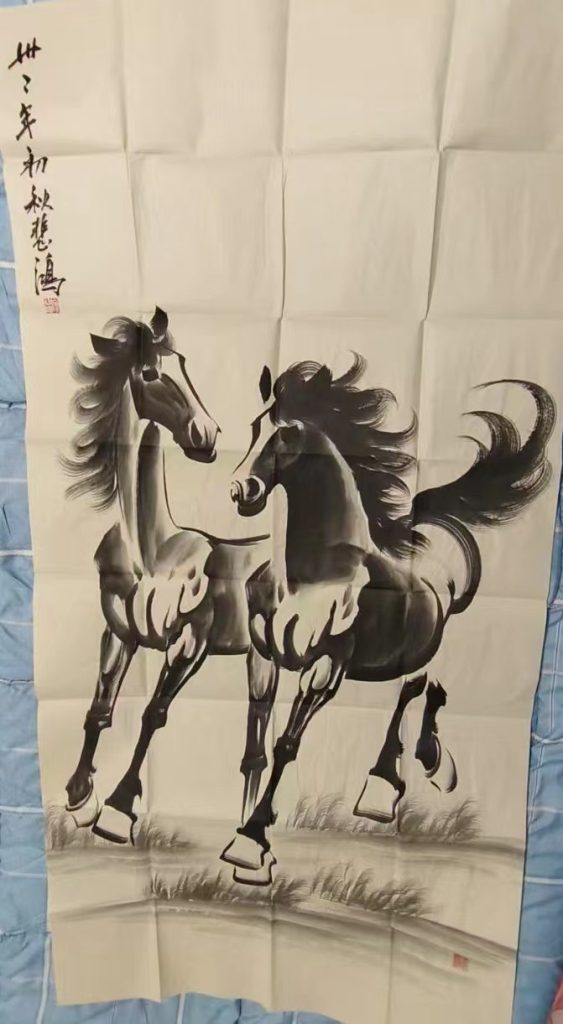 图片[1]-徐悲鸿《骏马图》-嘉诚艺术