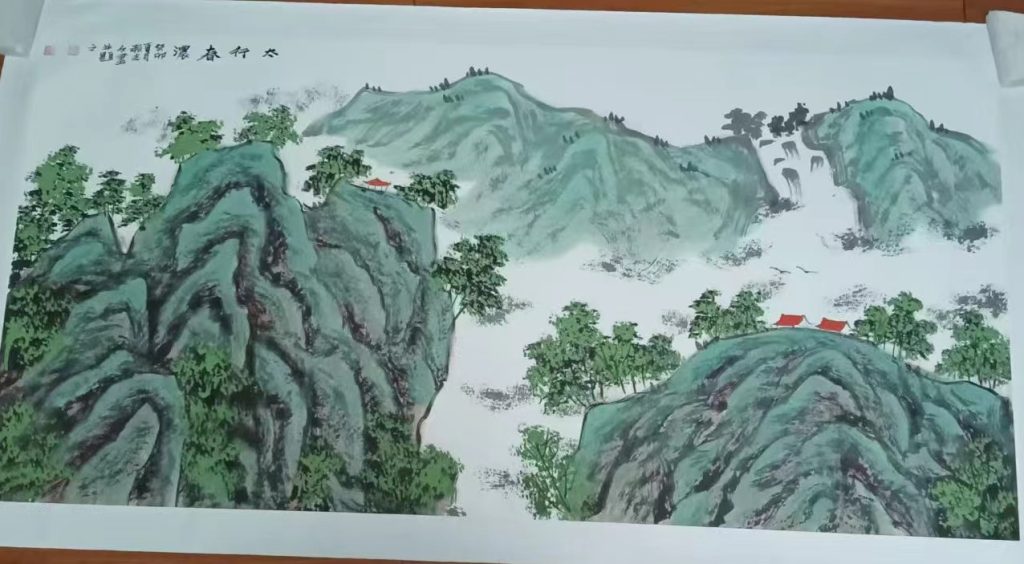 图片[1]-张志久《太行春浓》-嘉诚艺术