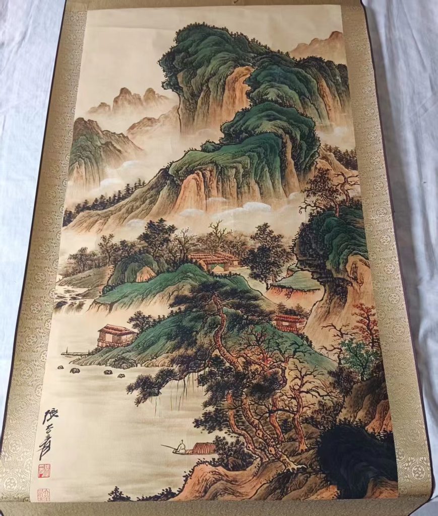 图片[1]-张大千《山水图》-嘉诚艺术
