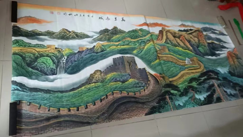 图片[1]-朱仲秋《万里长城》-嘉诚艺术