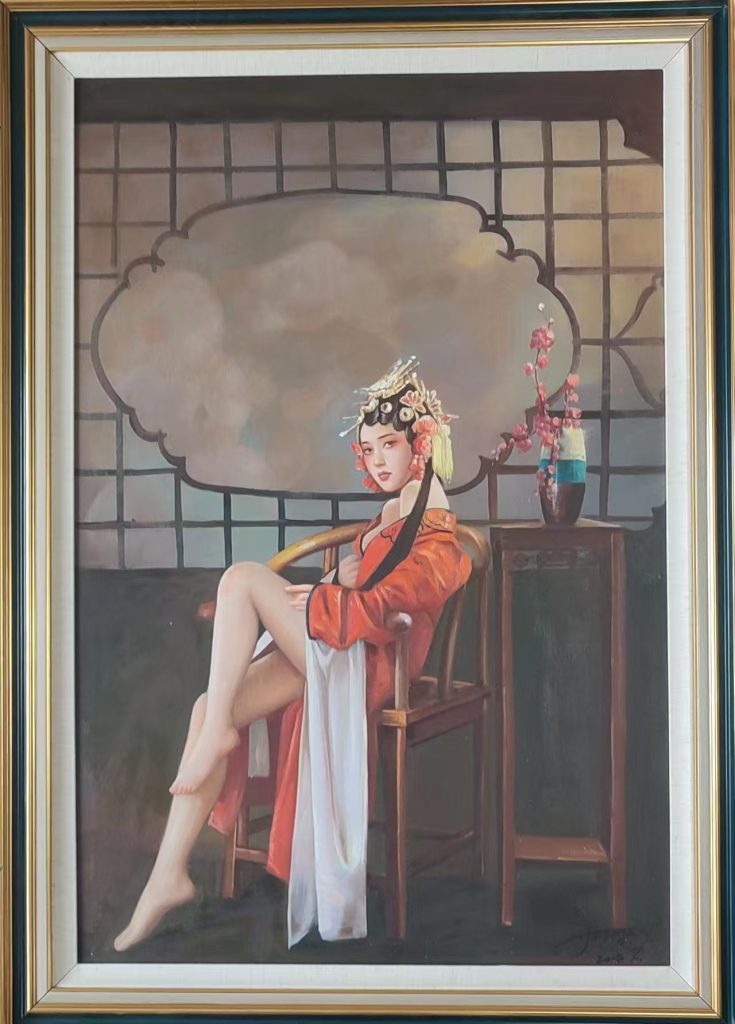 图片[1]-惠永杰《人物画》油画-嘉诚艺术