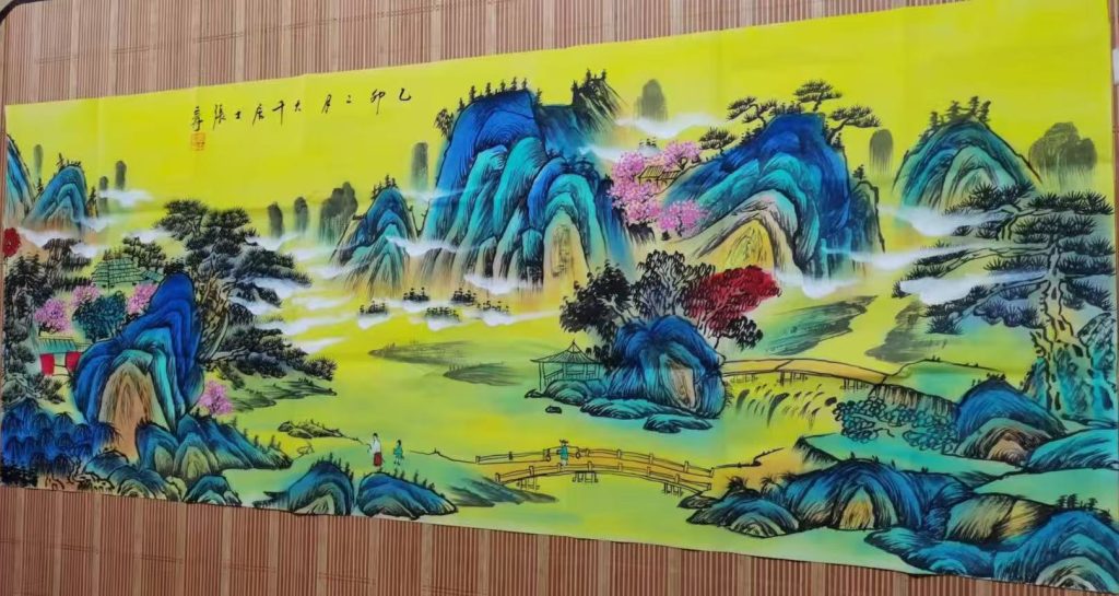 图片[1]-张大千《山水图》-嘉诚艺术