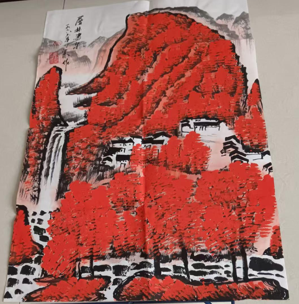 图片[1]-李可染《山水画》-嘉诚艺术