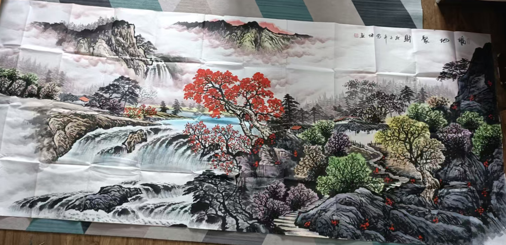 图片[1]-张觉悟《福地聚财》-嘉诚艺术