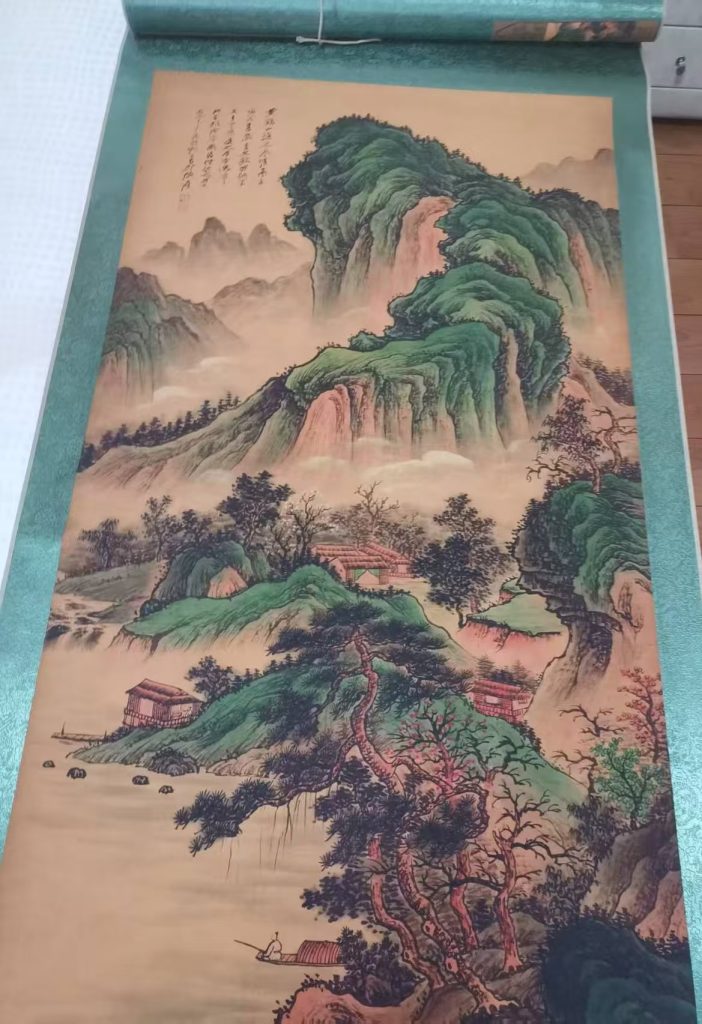 图片[1]-张大千《山水图》-嘉诚艺术