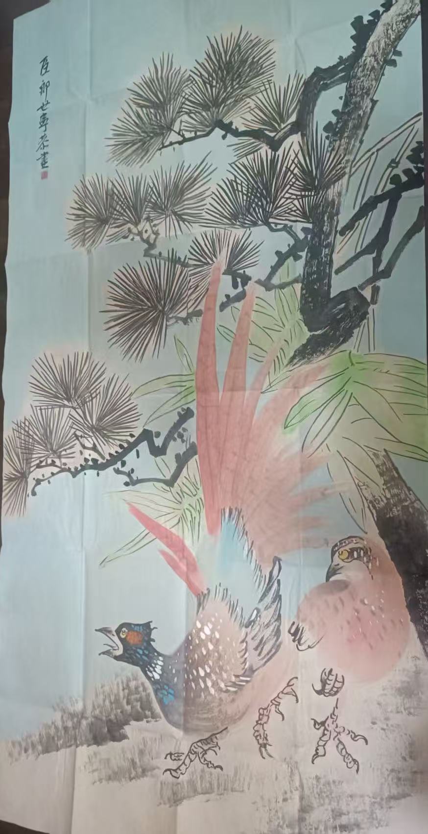 郎世宁《花鸟图》-嘉诚艺术