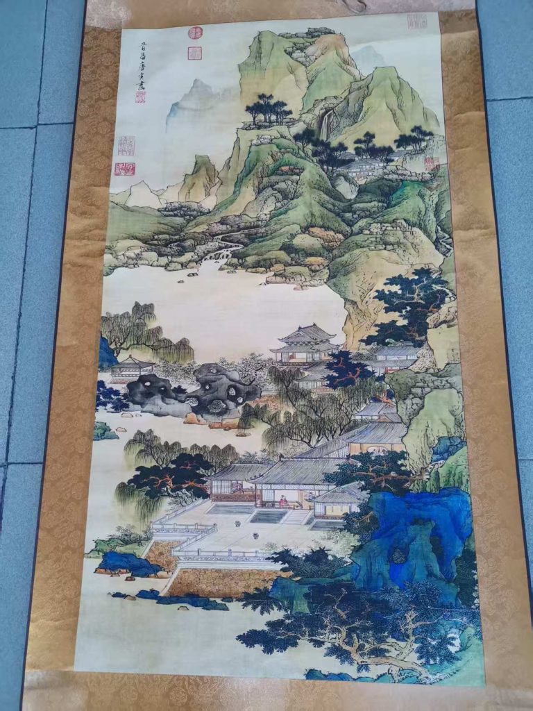 图片[1]-唐寅《山水画》-嘉诚艺术