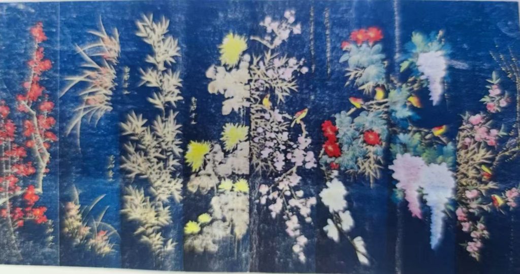 图片[1]-齐白石《梅兰竹菊》八条屏-嘉诚艺术