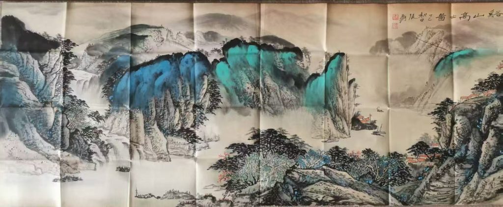 图片[1]-张大千《山水图》-嘉诚艺术