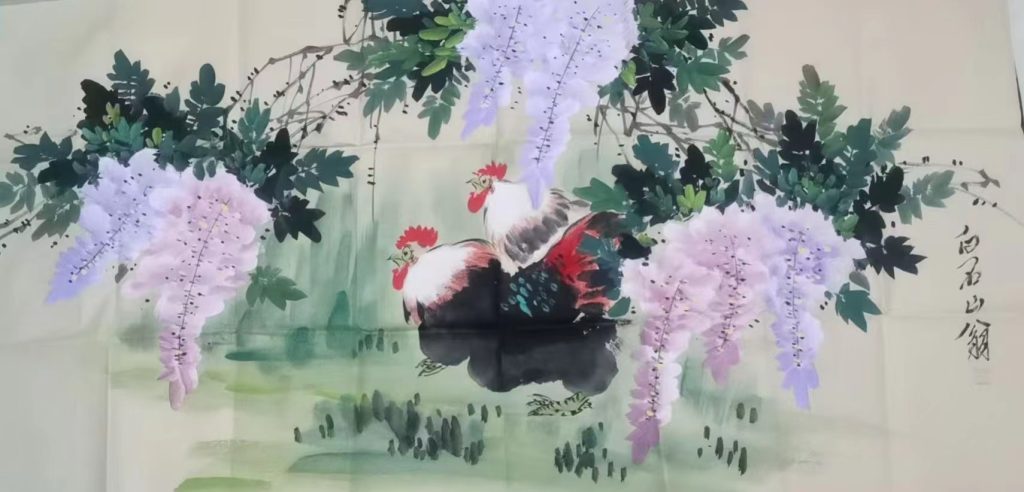 图片[1]-齐白石《大鸡图》-嘉诚艺术