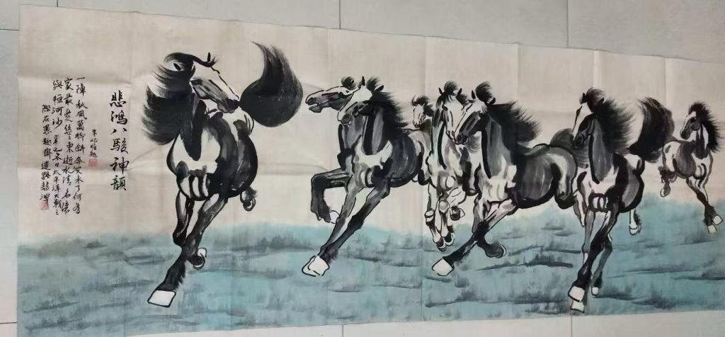 图片[1]-徐悲鸿《八骏图》-嘉诚艺术