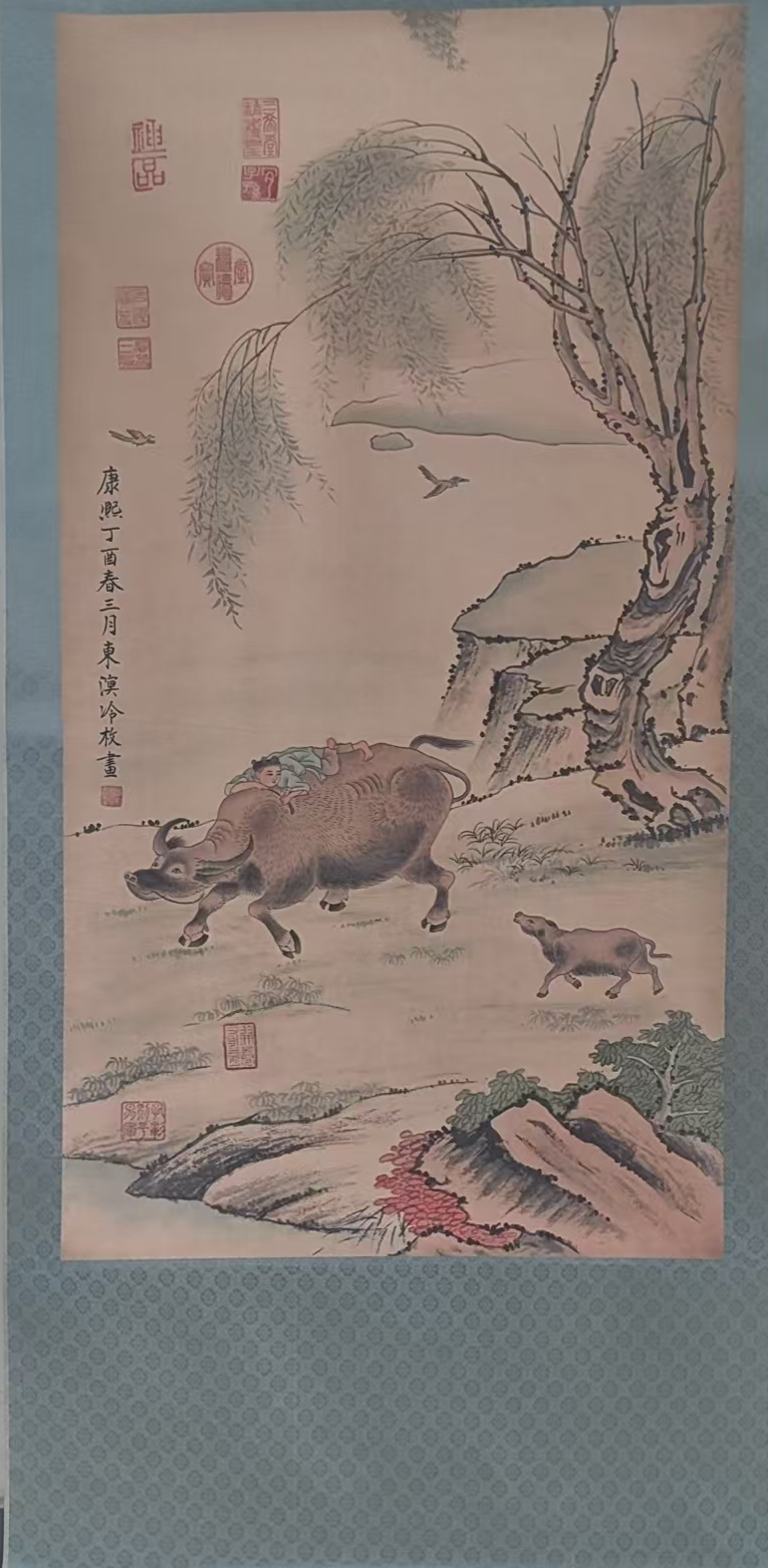 冷枚《牧牛图》-嘉诚艺术