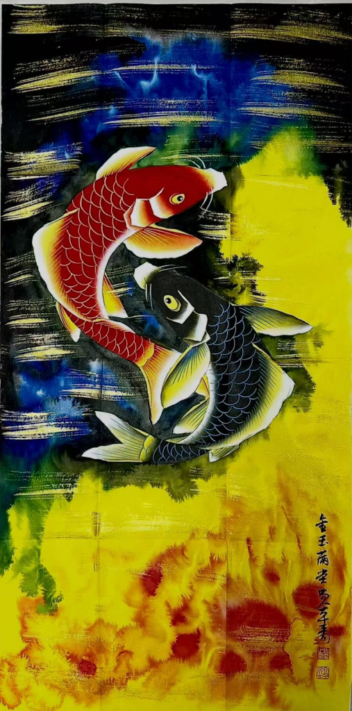 图片[1]-张大千《金玉满堂》-嘉诚艺术