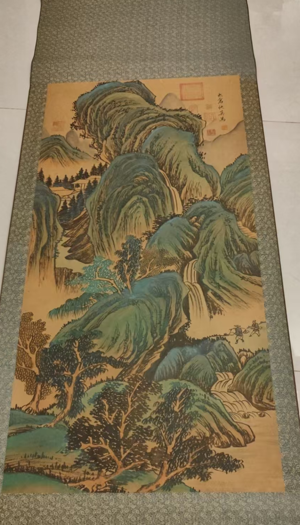 图片[1]-仇英《山水图》-嘉诚艺术