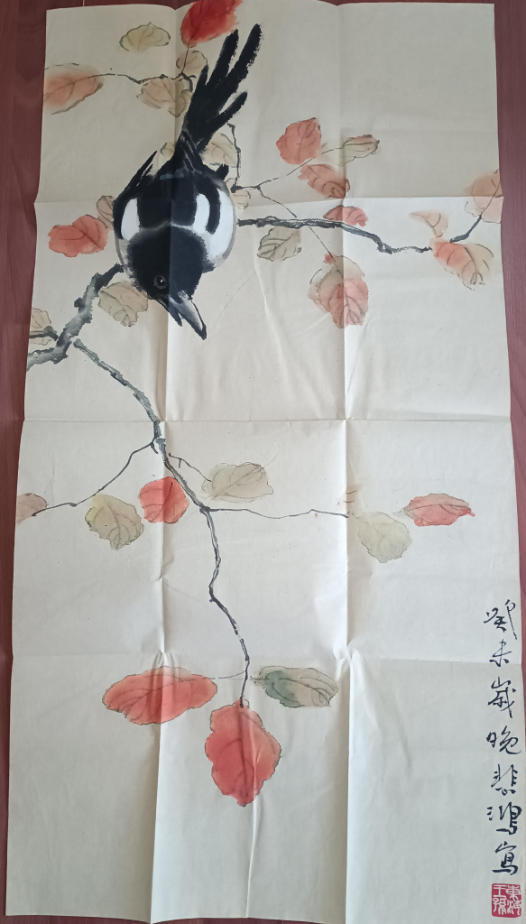图片[1]-徐悲鸿《花鸟图》-嘉诚艺术