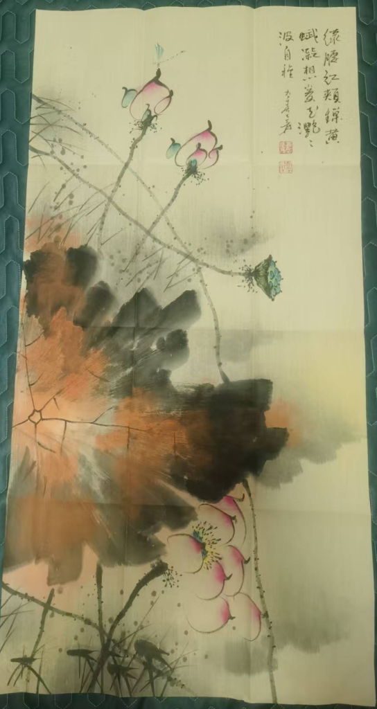 图片[1]-张大千《荷塘清趣》-嘉诚艺术