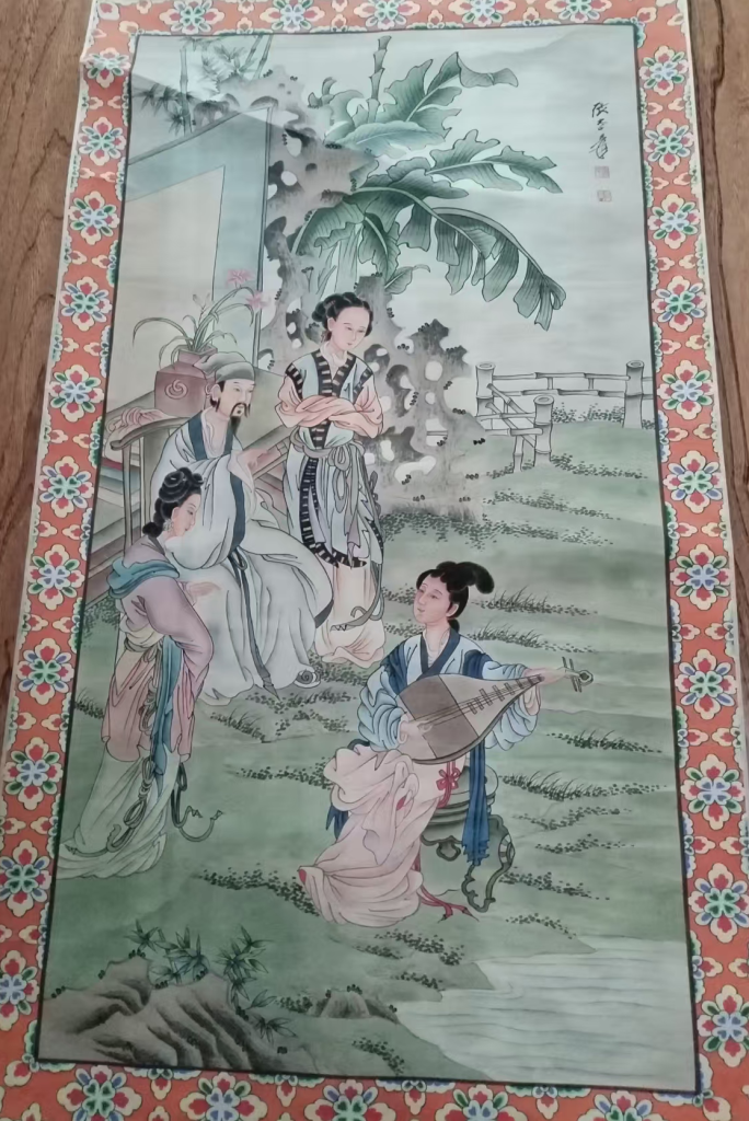 图片[1]-张大千《人物图》-嘉诚艺术