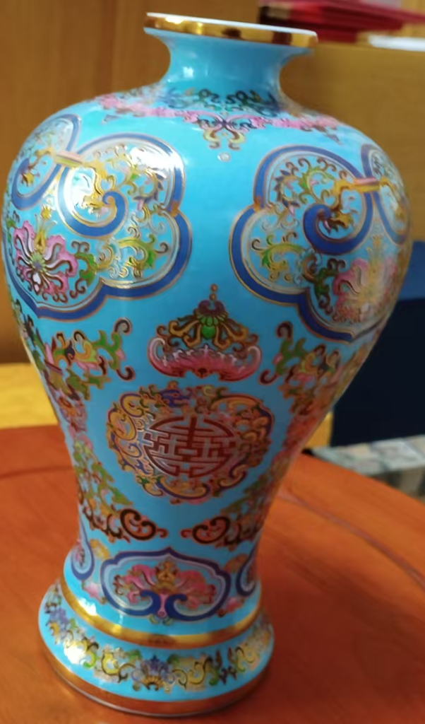图片[1]-乾隆年制《景泰蓝梅瓶》-嘉诚艺术