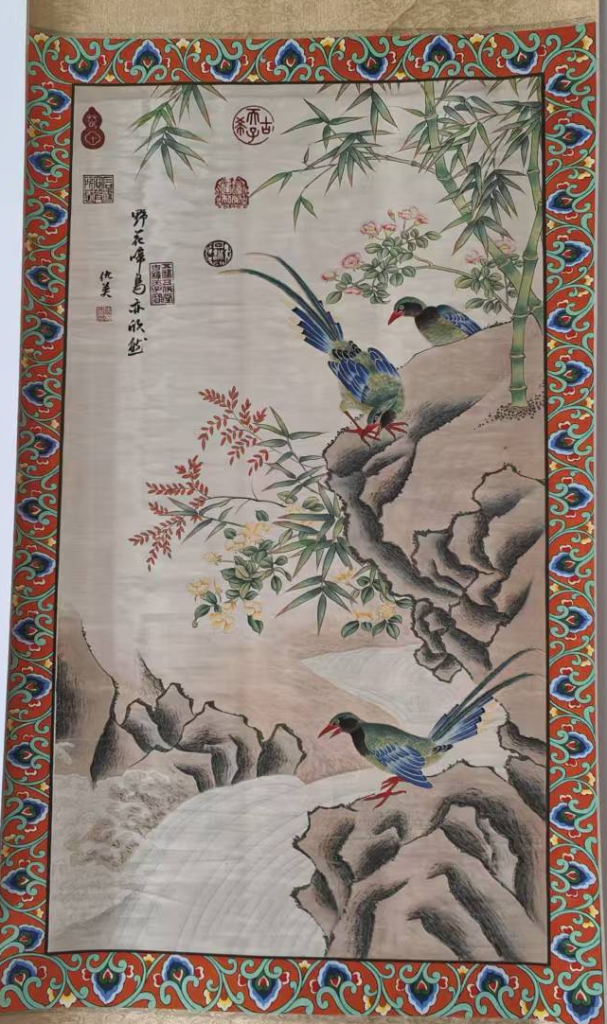 图片[1]-仇英《花鸟图》-嘉诚艺术