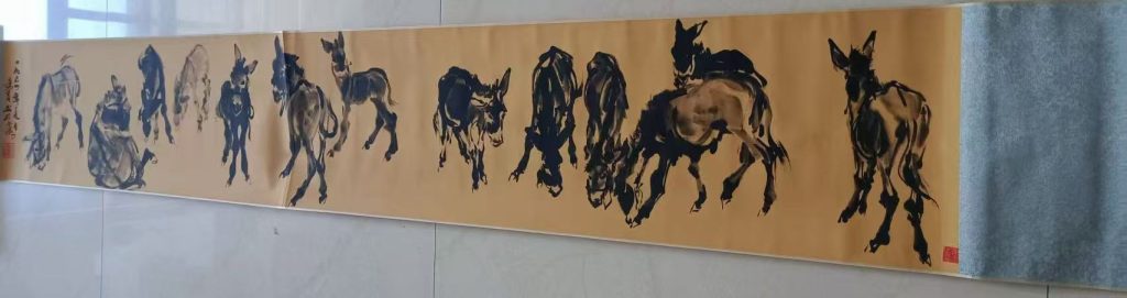 图片[1]-黄胄《群驴图》-嘉诚艺术