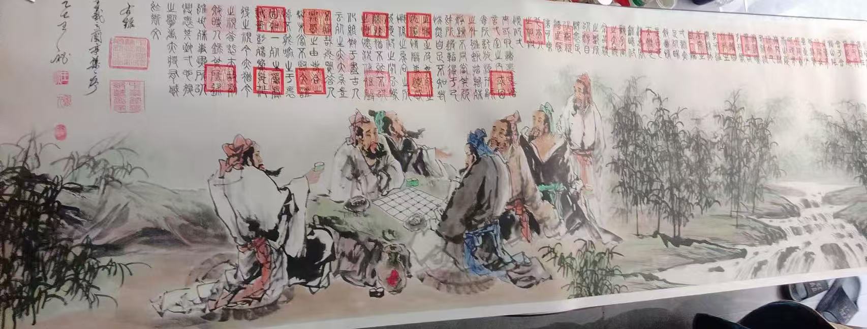 王秘《竹林七贤》-嘉诚艺术