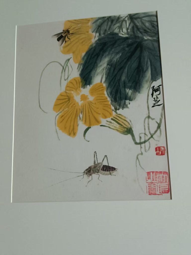 图片[1]-齐白石《可惜无声花卉草虫》-嘉诚艺术