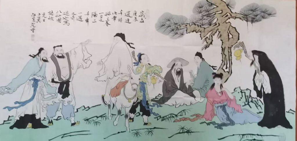 图片[1]-范曾《八仙图》-嘉诚艺术