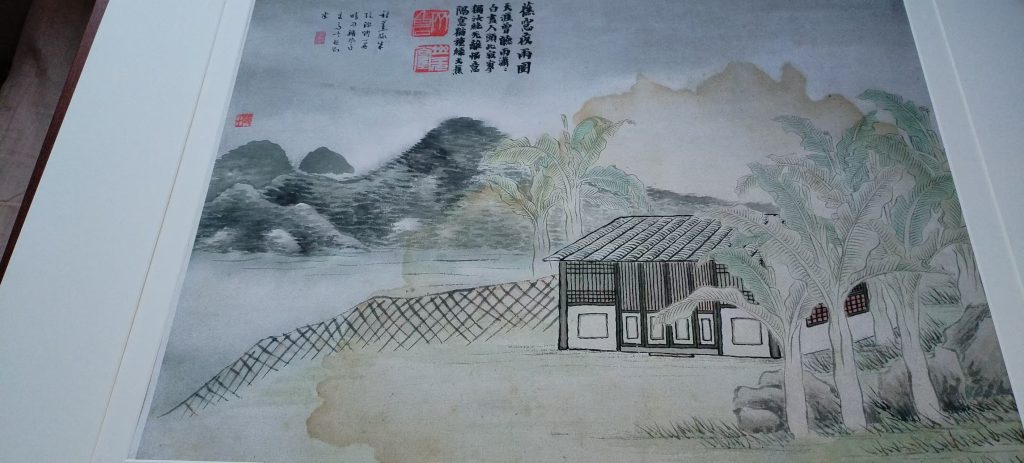 图片[1]-齐白石《蕉窗夜雨图》-嘉诚艺术
