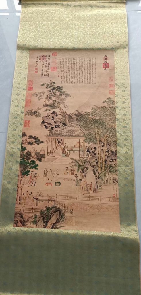 图片[1]-丁观鹏《西园雅集图》-嘉诚艺术