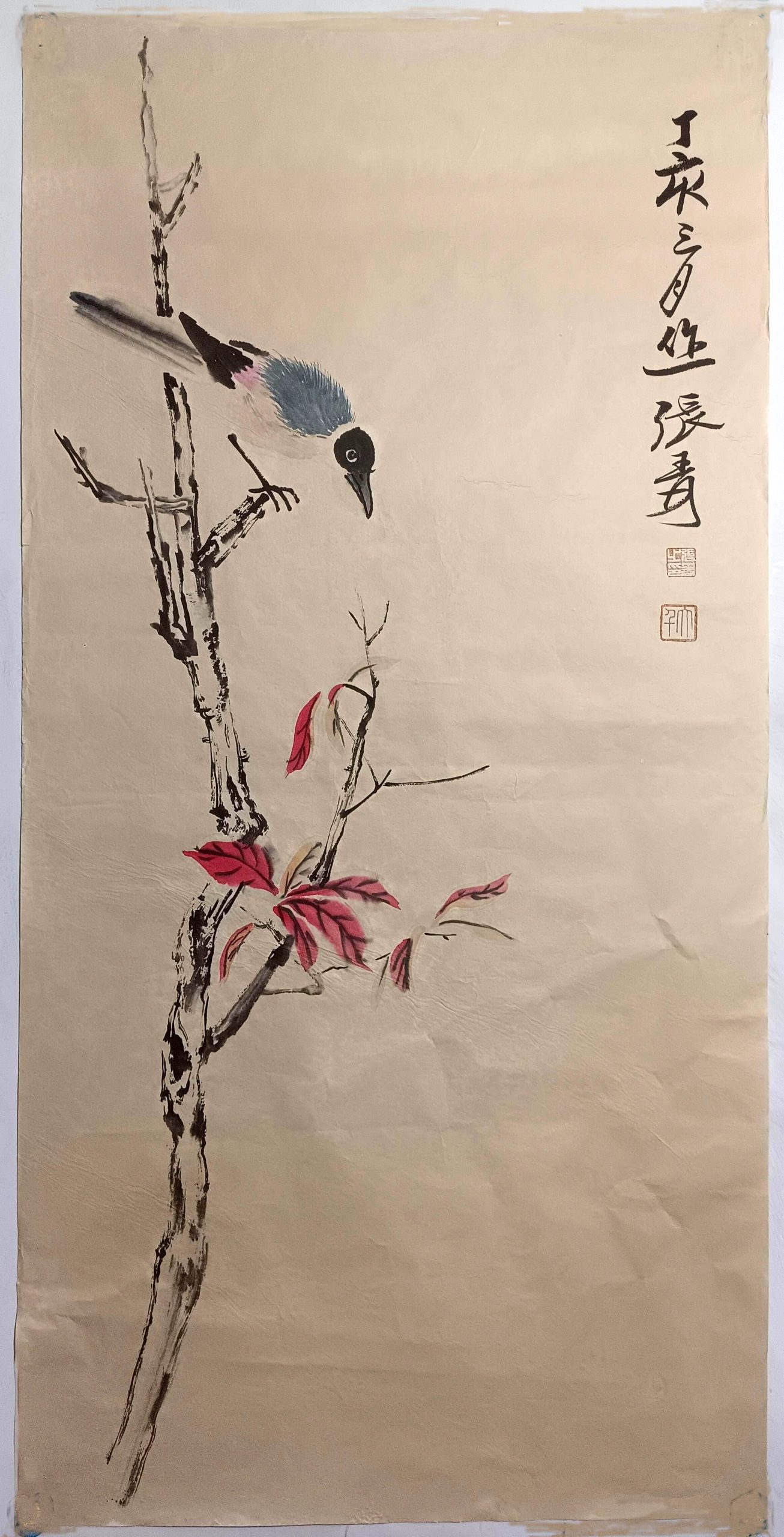 张大千《花鸟图》-嘉诚艺术