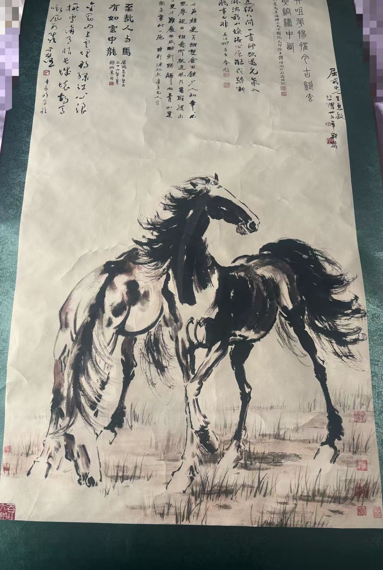 徐悲鸿《骏马图》-嘉诚艺术