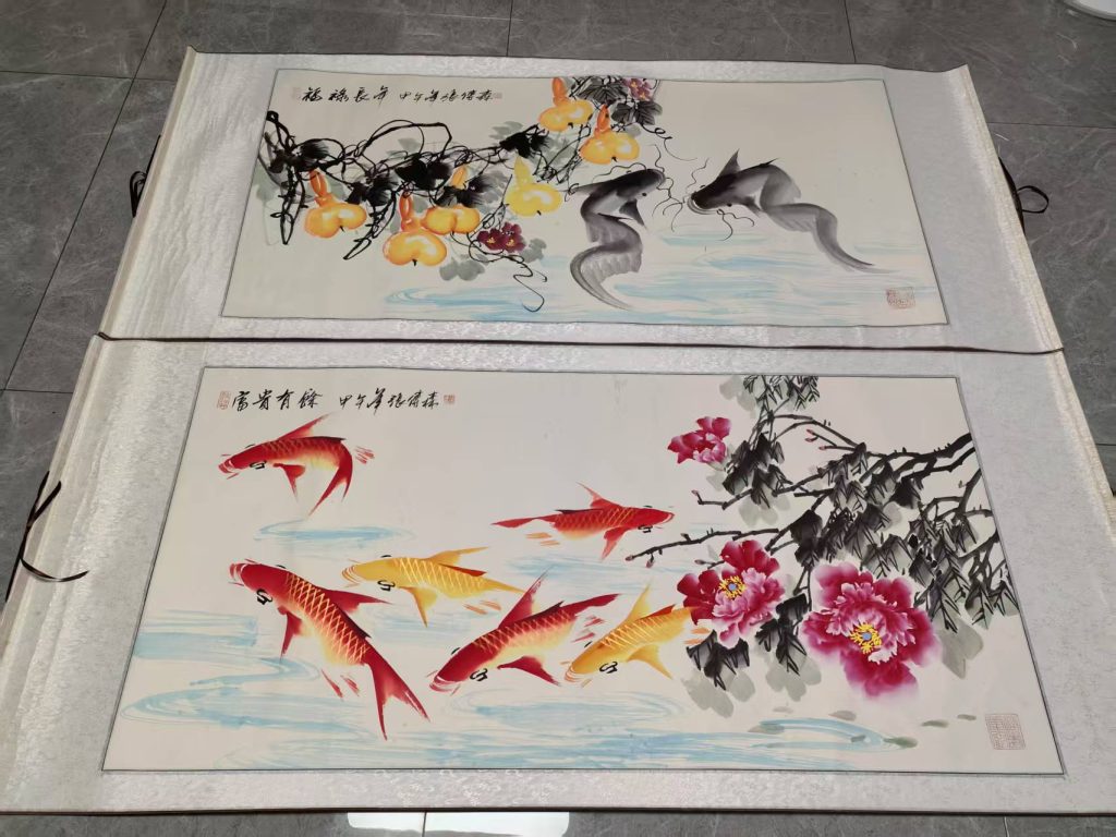图片[1]-张传森《富贵有余》《福禄长年》-嘉诚艺术