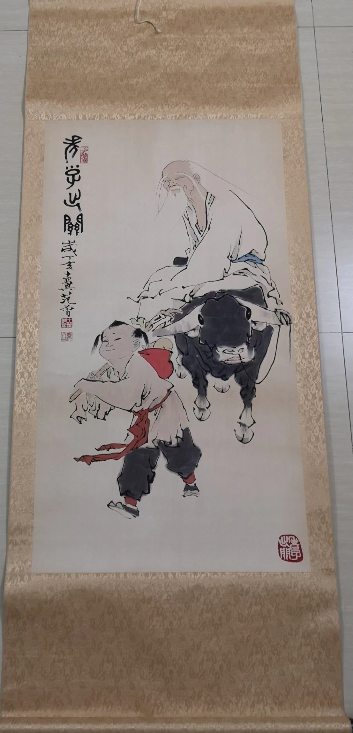 范曾《老子出关》-嘉诚艺术