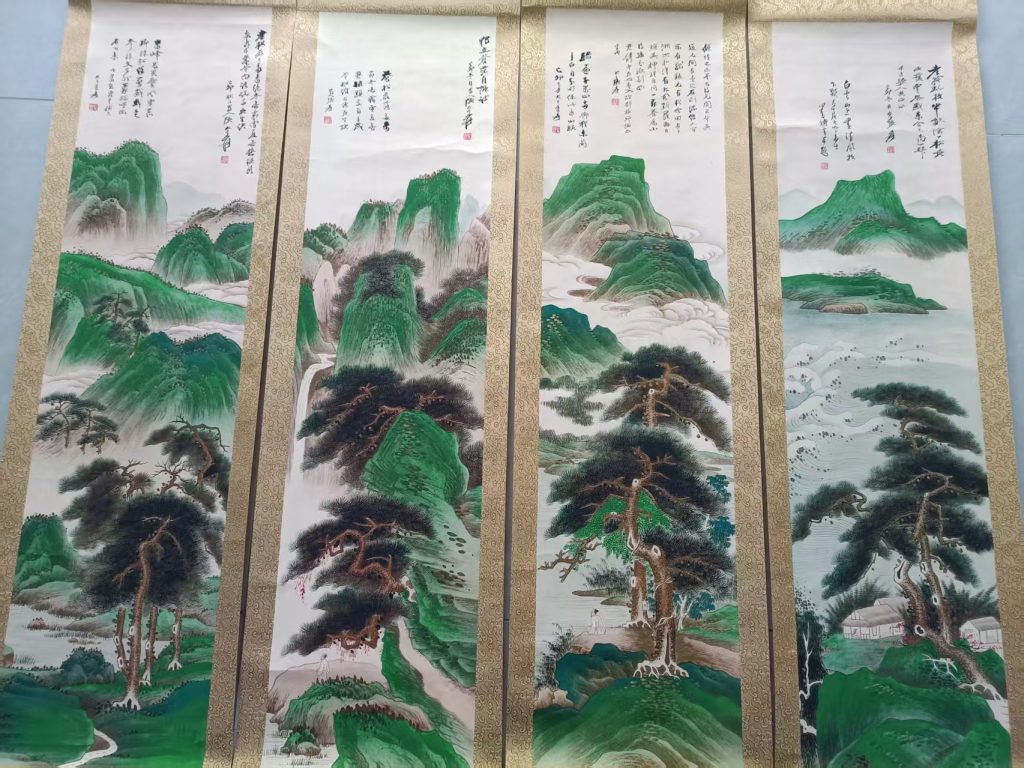 图片[1]-张大千《云山春意》-嘉诚艺术