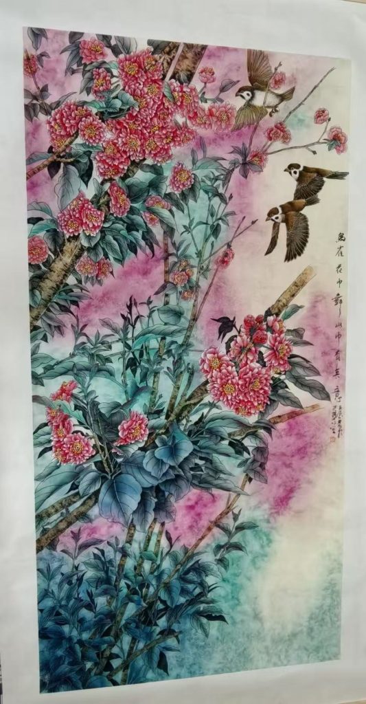 图片[1]-武春玉《花鸟图》-嘉诚艺术