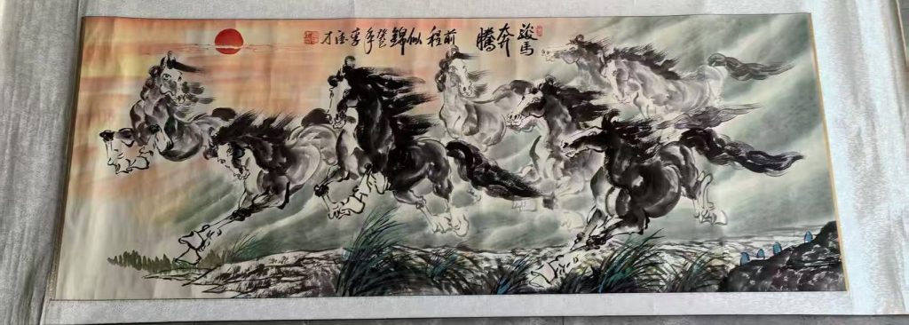 图片[1]-李德才《骏马奔腾前程似锦》-嘉诚艺术