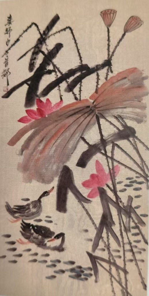 图片[1]-娄师白《秋荷》-嘉诚艺术