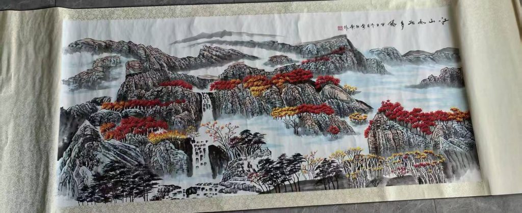 图片[1]-安纪云《江山如此多娇》-嘉诚艺术