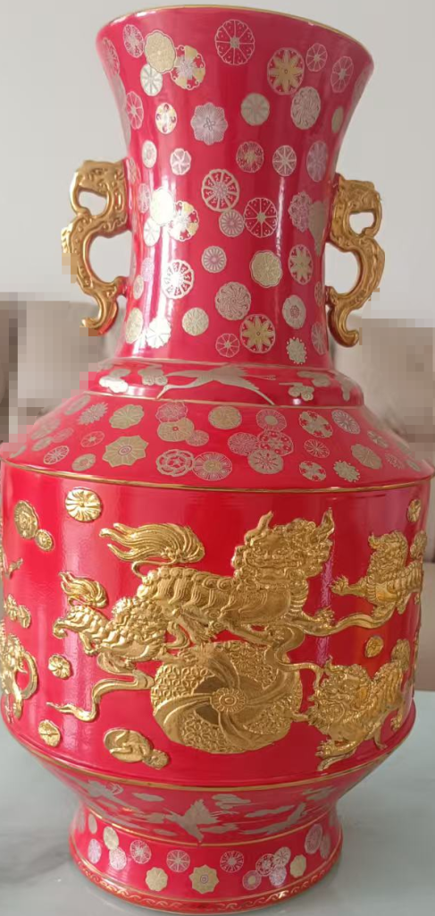 图片[1]-乾隆年制《龙纹象耳瓶》-嘉诚艺术