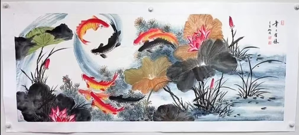 雷畅胜《年年有余》-嘉诚艺术