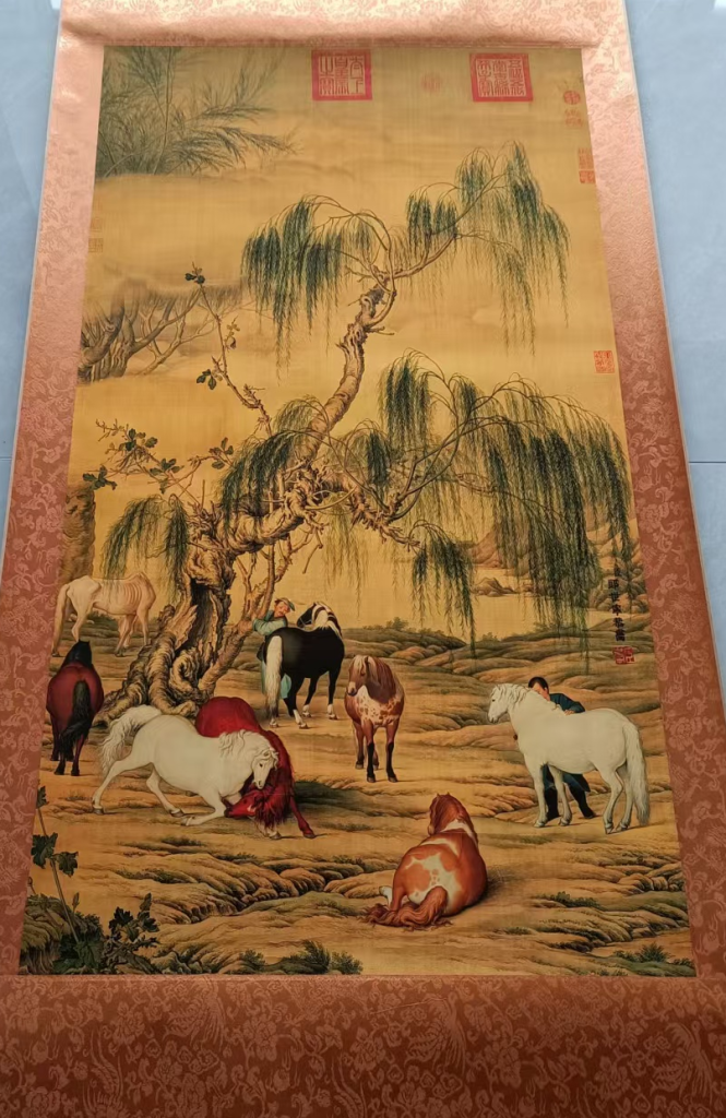 图片[1]-郎世宁《八骏图》-嘉诚艺术