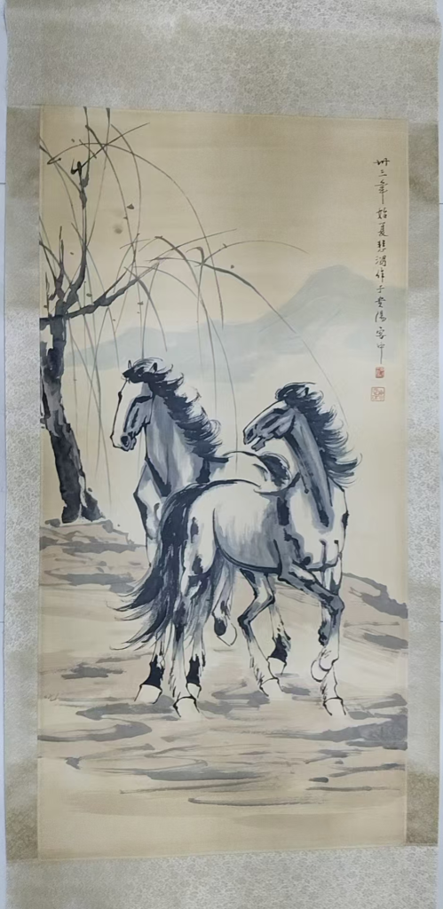 图片[1]-徐悲鸿《骏马图》-嘉诚艺术