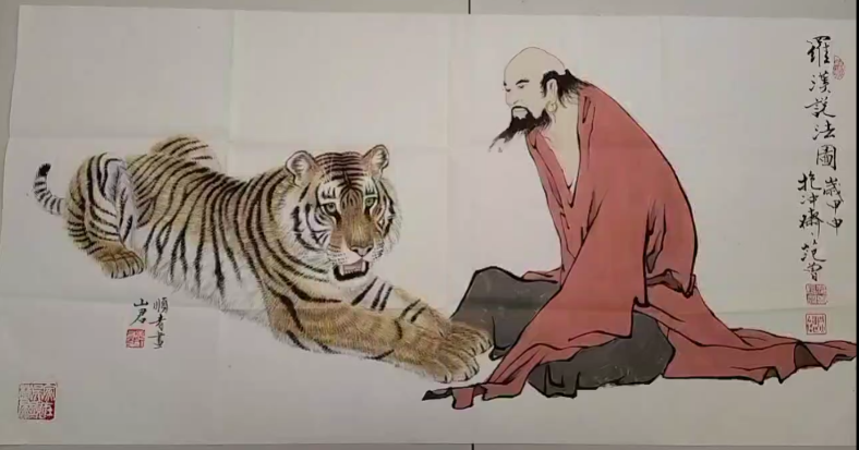 范曾《罗汉说法图》-嘉诚艺术