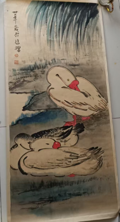 徐悲鸿《三鹅图》-嘉诚艺术
