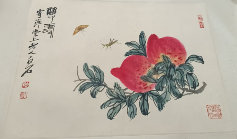 齐白石《双寿图》-嘉诚艺术