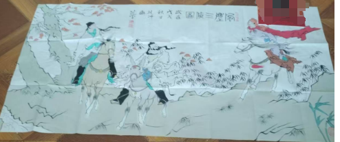 范曾《风尘三侠图》-嘉诚艺术