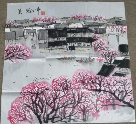 吴冠中《江南水乡》-嘉诚艺术