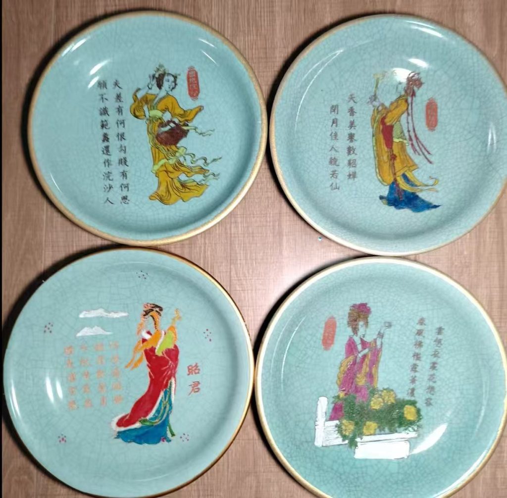 图片[1]-汝窑奉华款《四大美人赏盘》-嘉诚艺术