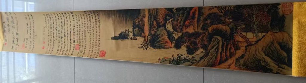 图片[1]-张大千《湖山秋景》-嘉诚艺术