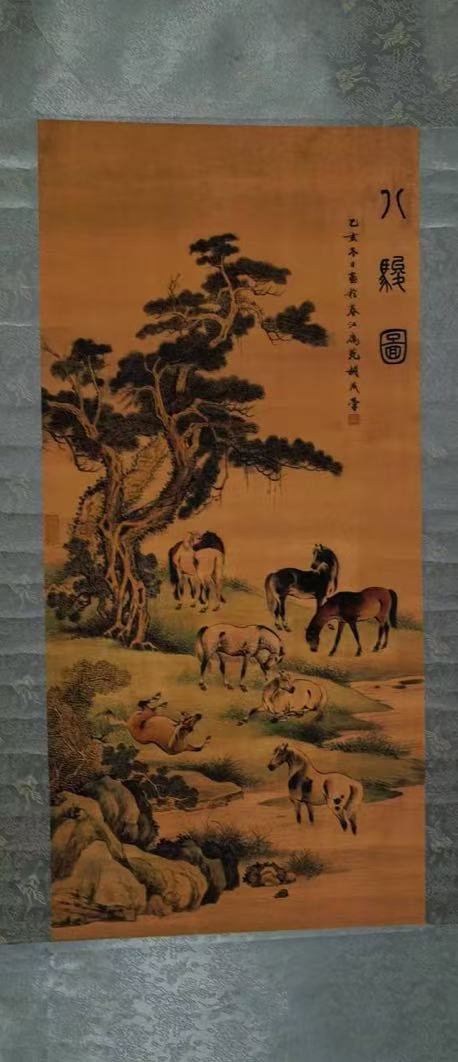 胡成荣《八骏图》-嘉诚艺术